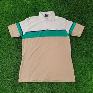 Vintage 90s Robert-Bruce MOD Polo Shirt Medium 20x27 USA